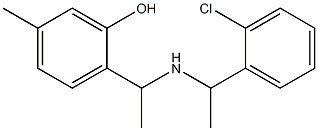 2-(1-{[1-(2-chlorophenyl)ethyl]amino}ethyl)-5-methylphenol