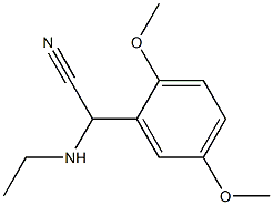 2-(2,5-dimethoxyphenyl)-2-(ethylamino)acetonitrile Structure