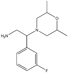 2-(2,6-dimethylmorpholin-4-yl)-2-(3-fluorophenyl)ethanamine