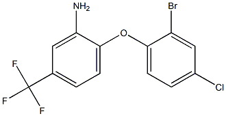 2-(2-bromo-4-chlorophenoxy)-5-(trifluoromethyl)aniline Structure
