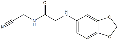 2-(2H-1,3-benzodioxol-5-ylamino)-N-(cyanomethyl)acetamide Structure