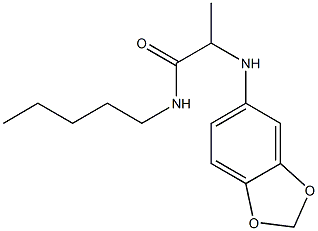 2-(2H-1,3-benzodioxol-5-ylamino)-N-pentylpropanamide