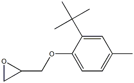 2-(2-tert-butyl-4-methylphenoxymethyl)oxirane Structure