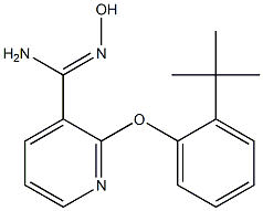 2-(2-tert-butylphenoxy)-N'-hydroxypyridine-3-carboximidamide