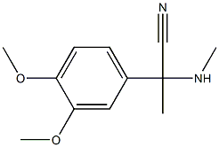 2-(3,4-dimethoxyphenyl)-2-(methylamino)propanenitrile