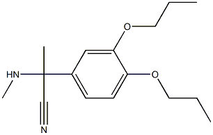 2-(3,4-dipropoxyphenyl)-2-(methylamino)propanenitrile