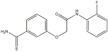 2-(3-carbamothioylphenoxy)-N-(2-fluorophenyl)acetamide