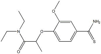 2-(4-carbamothioyl-2-methoxyphenoxy)-N,N-diethylpropanamide
