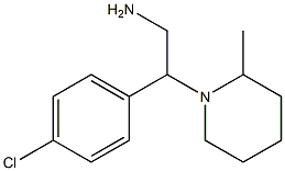 2-(4-chlorophenyl)-2-(2-methylpiperidin-1-yl)ethanamine Structure