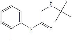 2-(tert-ブチルアミノ)-N-(2-メチルフェニル)アセトアミド 化学構造式