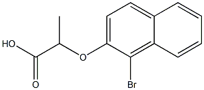 2-[(1-bromo-2-naphthyl)oxy]propanoic acid Structure