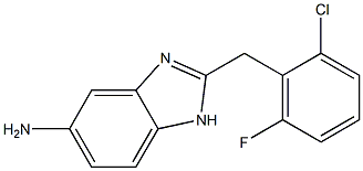 2-[(2-chloro-6-fluorophenyl)methyl]-1H-1,3-benzodiazol-5-amine
