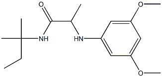 2-[(3,5-dimethoxyphenyl)amino]-N-(2-methylbutan-2-yl)propanamide