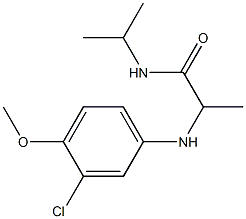 2-[(3-chloro-4-methoxyphenyl)amino]-N-(propan-2-yl)propanamide