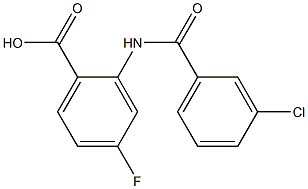 2-[(3-chlorobenzene)amido]-4-fluorobenzoic acid