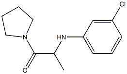 2-[(3-chlorophenyl)amino]-1-(pyrrolidin-1-yl)propan-1-one