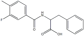 2-[(3-fluoro-4-methylbenzoyl)amino]-3-phenylpropanoic acid