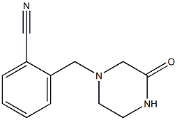 2-[(3-oxopiperazin-1-yl)methyl]benzonitrile Structure
