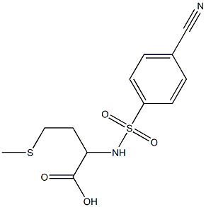 2-[(4-cyanobenzene)sulfonamido]-4-(methylsulfanyl)butanoic acid