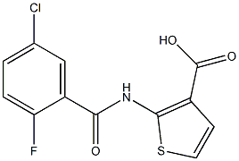 2-[(5-chloro-2-fluorobenzene)amido]thiophene-3-carboxylic acid