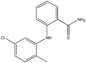 2-[(5-chloro-2-methylphenyl)amino]benzene-1-carbothioamide|