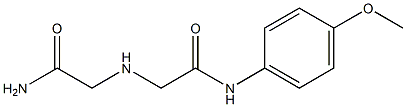 2-[(carbamoylmethyl)amino]-N-(4-methoxyphenyl)acetamide