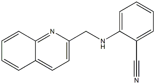 2-[(quinolin-2-ylmethyl)amino]benzonitrile Structure