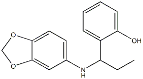 2-[1-(2H-1,3-benzodioxol-5-ylamino)propyl]phenol Structure