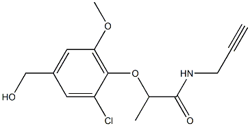 2-[2-chloro-4-(hydroxymethyl)-6-methoxyphenoxy]-N-(prop-2-yn-1-yl)propanamide