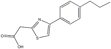 2-[4-(4-propylphenyl)-1,3-thiazol-2-yl]acetic acid