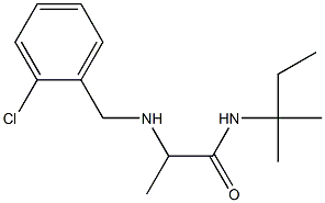 2-{[(2-chlorophenyl)methyl]amino}-N-(2-methylbutan-2-yl)propanamide
