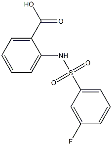 2-{[(3-fluorophenyl)sulfonyl]amino}benzoic acid