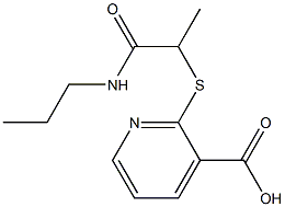 2-{[1-(propylcarbamoyl)ethyl]sulfanyl}pyridine-3-carboxylic acid