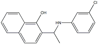 2-{1-[(3-chlorophenyl)amino]ethyl}naphthalen-1-ol