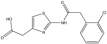 2-{2-[2-(2-chlorophenyl)acetamido]-1,3-thiazol-4-yl}acetic acid