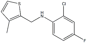 2-chloro-4-fluoro-N-[(3-methylthiophen-2-yl)methyl]aniline