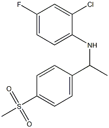 2-chloro-4-fluoro-N-[1-(4-methanesulfonylphenyl)ethyl]aniline
