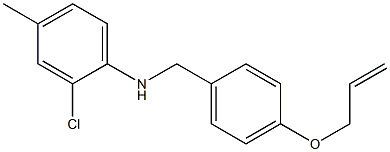 2-chloro-4-methyl-N-{[4-(prop-2-en-1-yloxy)phenyl]methyl}aniline
