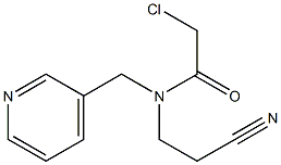 2-chloro-N-(2-cyanoethyl)-N-(pyridin-3-ylmethyl)acetamide