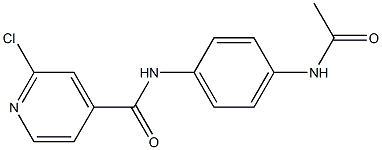 2-chloro-N-(4-acetamidophenyl)pyridine-4-carboxamide Structure