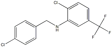 2-chloro-N-[(4-chlorophenyl)methyl]-5-(trifluoromethyl)aniline