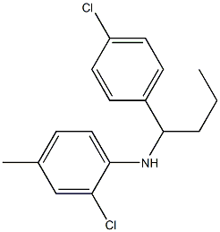 2-chloro-N-[1-(4-chlorophenyl)butyl]-4-methylaniline