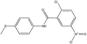 2-chloro-N-[4-(methylsulfanyl)phenyl]-5-nitrobenzamide
