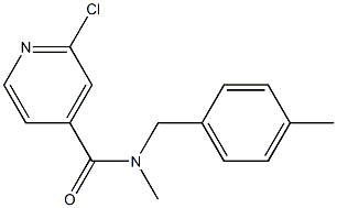 2-chloro-N-methyl-N-[(4-methylphenyl)methyl]pyridine-4-carboxamide