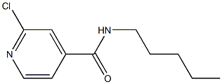 2-chloro-N-pentylpyridine-4-carboxamide Structure