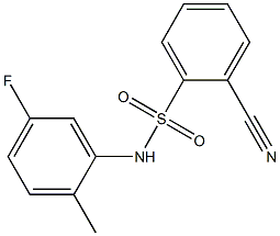 2-cyano-N-(5-fluoro-2-methylphenyl)benzenesulfonamide