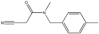 2-cyano-N-methyl-N-[(4-methylphenyl)methyl]acetamide
