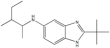 2-tert-butyl-N-(3-methylpentan-2-yl)-1H-1,3-benzodiazol-5-amine