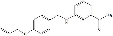 3-({[4-(prop-2-en-1-yloxy)phenyl]methyl}amino)benzamide