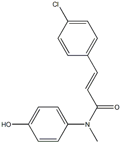 3-(4-chlorophenyl)-N-(4-hydroxyphenyl)-N-methylprop-2-enamide